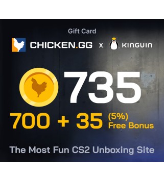 Chicken.GG 700 + 35 FREE Tokens Key GLOBAL
